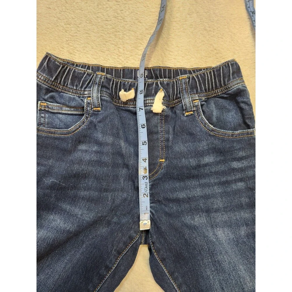 Gap Boys Size Large Denim Jeans Stretch Slim Fit Elastic Waist Pockets